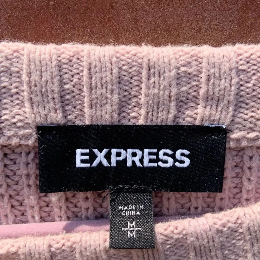 Pink Stripe Sweater - Small Stain Inside - Picture 3 of 4